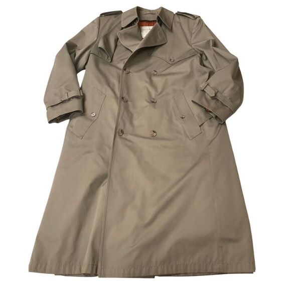 Vintage Fleece Lined Trench Coat by TOWNE for London Fog - Picture 1 of 16